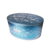 Round Box with Christmas Image Printing Cookie Tin